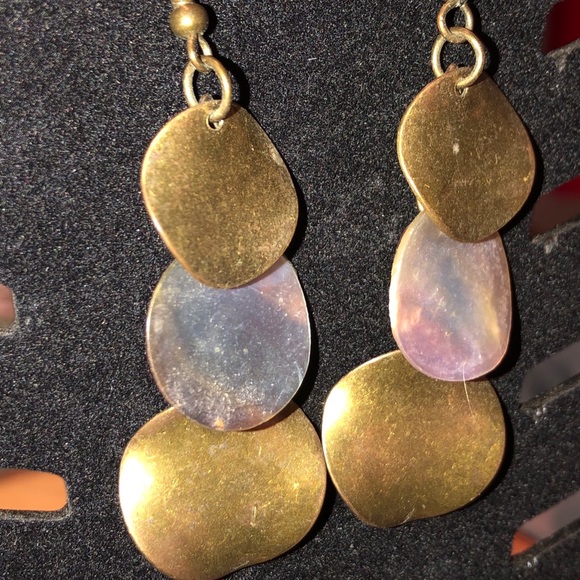 Purple & Gold Iridescent Earrings & Necklace Set - Picture 5 of 16